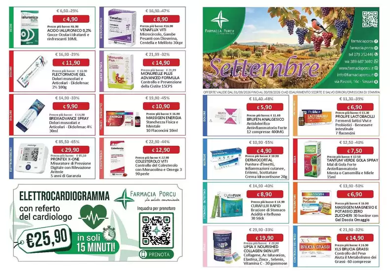 Volantino Farmacia Porcu | Settembre | 2026-09-01T00:00:00.000Z - 2026-09-30T00:00:00.000Z