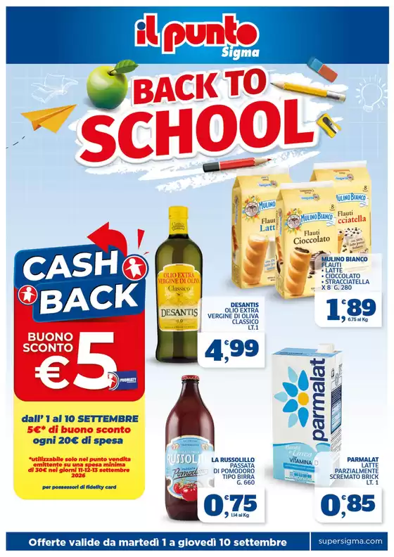 Volantino Sigma a | Back to school | 2026-09-01T00:00:00.000Z - 2026-09-10T00:00:00.000Z