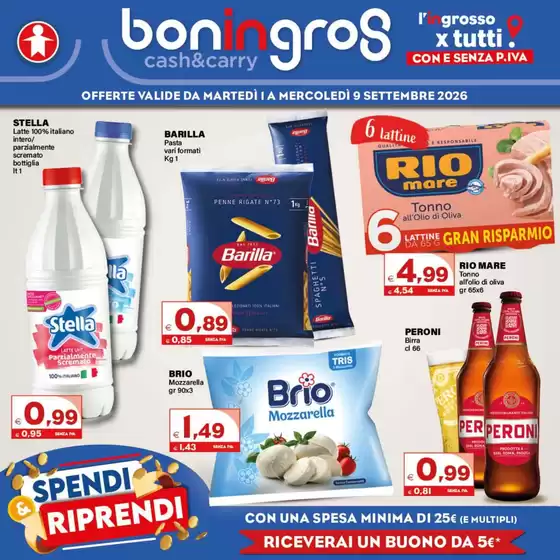 Volantino Boningros Cash and Carry | Spendi ripendi | 2026-08-31T00:00:00.000Z - 2026-09-09T00:00:00.000Z