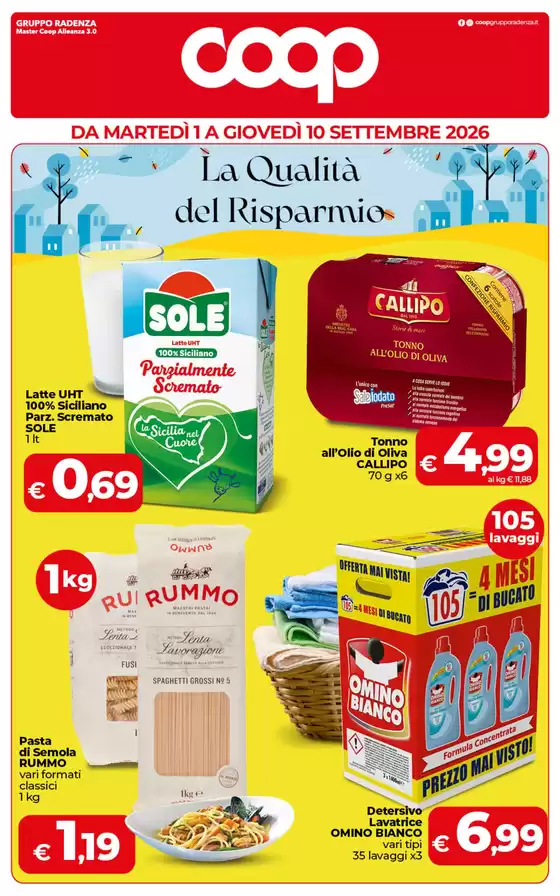 Volantino Coop | La qualita del risparmio | 2026-09-01T00:00:00.000Z - 2026-09-10T00:00:00.000Z