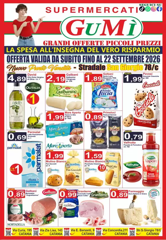 Volantino GuMì Supermercati a Castel Ritaldi | Grandi offerte piccoli prezzi | 2026-08-31T00:00:00.000Z - 2026-09-22T00:00:00.000Z