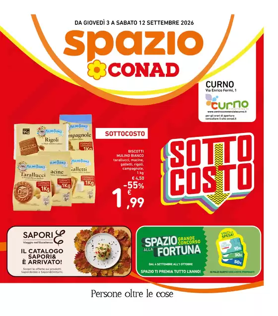 Volantino Spazio Conad a Madone | SOTTOCOSTO | 2026-09-03T00:00:00.000Z - 2026-09-12T00:00:00.000Z