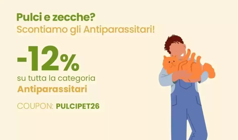 Volantino Amicafarmacia a Torino | Scontiamo gli antiparassitari | 2026-08-31T00:00:00.000Z - 2026-09-27T00:00:00.000Z
