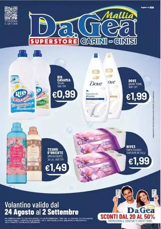 Volantino DA.GEA Superstore | Volantino valido dal 24 agosto al 2 settembre | 2026-08-24T00:00:00.000Z - 2026-09-02T00:00:00.000Z