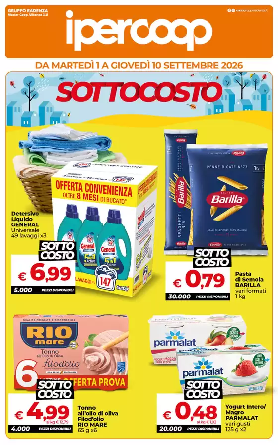 Volantino Ipercoop | SOTTOCOSTO | 2026-09-01T00:00:00.000Z - 2026-09-10T00:00:00.000Z