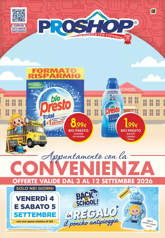 Volantino Proshop | Appuntamento con la convenienza | 2026-09-03T00:00:00.000Z - 2026-09-12T00:00:00.000Z