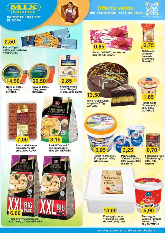 Volantino Mix Markt | Prodotti Dell'Est Europa | 2026-08-31T00:00:00.000Z - 2026-09-13T00:00:00.000Z