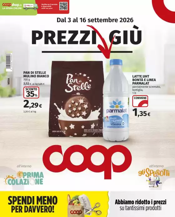 Volantino Coop a Oderzo | Prezzi giu | 2026-09-03T00:00:00.000Z - 2026-09-16T00:00:00.000Z