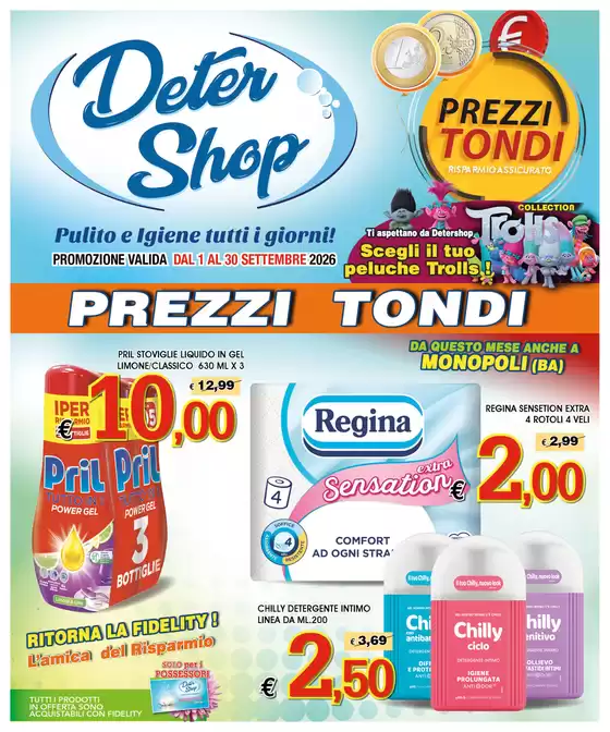 Volantino Deter Shop a Brugnera | Prezzi tondi | 2026-09-01T00:00:00.000Z - 2026-09-30T00:00:00.000Z