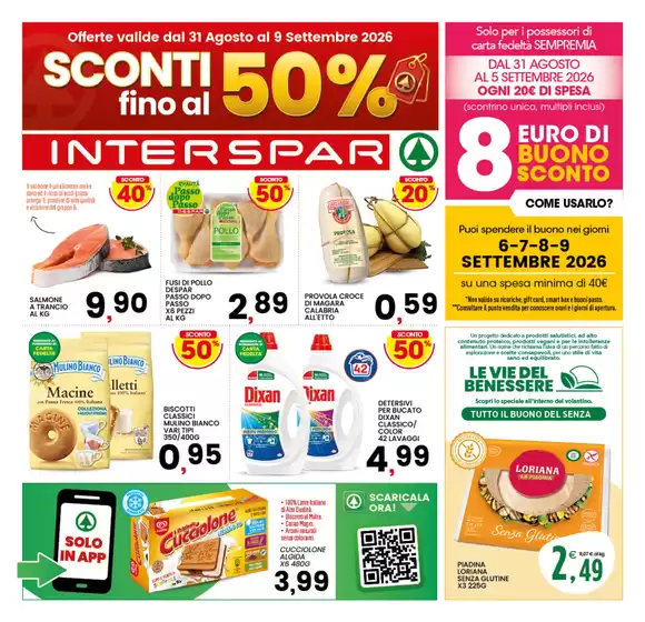 Volantino Interspar a Bovalino | Sconti fino al 50% | 2026-08-31T00:00:00.000Z - 2026-09-09T00:00:00.000Z
