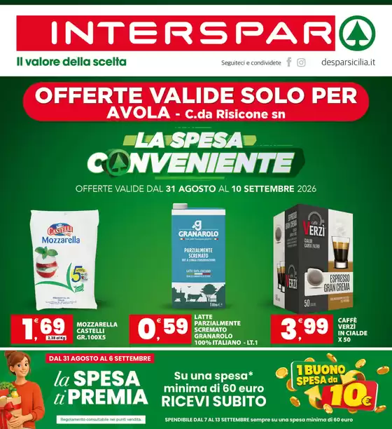 Volantino Interspar | La spesa conveniente | 2026-08-31T00:00:00.000Z - 2026-09-10T00:00:00.000Z