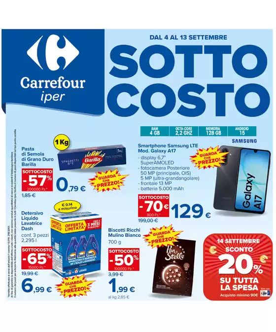 Volantino Carrefour Ipermercati a Bologna | SOTTOCOSTO | 2026-09-04T00:00:00.000Z - 2026-09-13T00:00:00.000Z