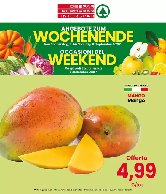 Volantino Despar a Renon | Occasioni del weekend | 2026-09-03T00:00:00.000Z - 2026-09-06T00:00:00.000Z