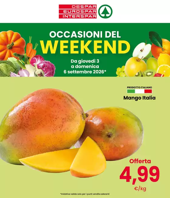 Volantino Despar a Campiglia dei Berici | Occasioni del weekend | 2026-09-03T00:00:00.000Z - 2026-09-06T00:00:00.000Z