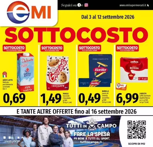 Volantino Emi a Torgiano | Sottocosto | 2026-09-03T00:00:00.000Z - 2026-09-16T00:00:00.000Z