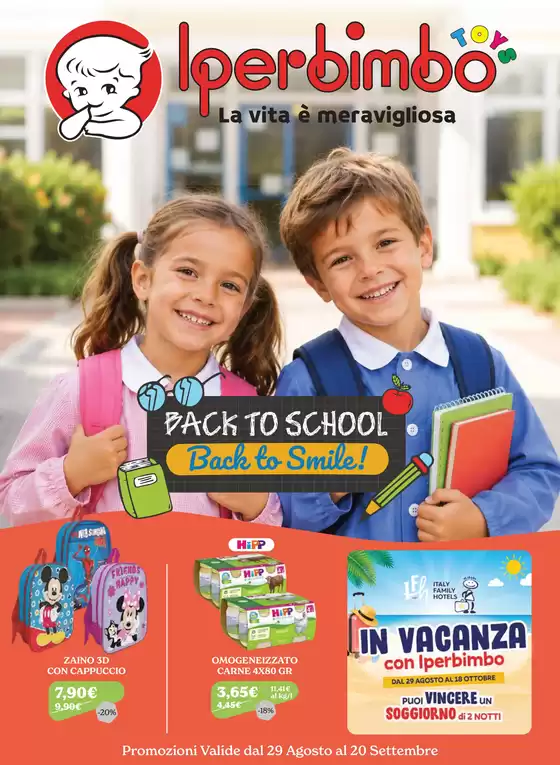 Volantino Iperbimbo a Cermes | Back to school, Back to smile! | 2026-08-31T00:00:00.000Z - 2026-09-20T00:00:00.000Z