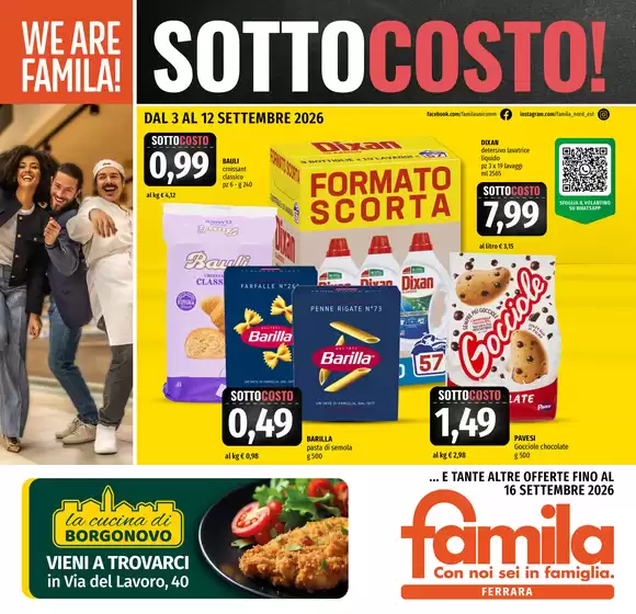 Volantino Famila | Sottocosto! | 2026-09-03T00:00:00.000Z - 2026-09-16T00:00:00.000Z