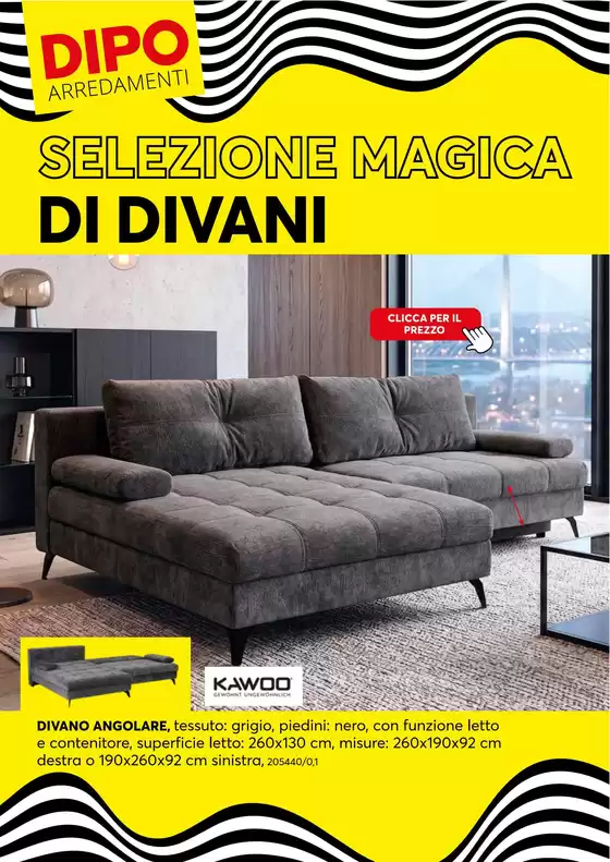 Volantino Dipo a Ottaviano | SELEZIONE MAGICA DI DIVANI | 2026-09-01T00:00:00.000Z - 2026-09-15T00:00:00.000Z