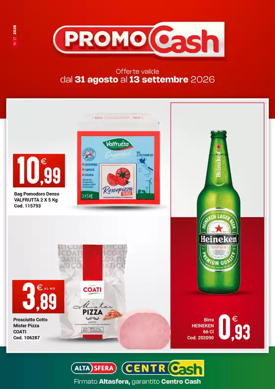 Volantino Centro Cash a Bene Vagienna | Promo cash | 2026-08-31T00:00:00.000Z - 2026-09-13T00:00:00.000Z