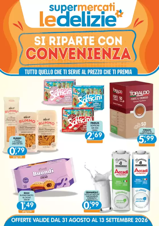 Volantino Le Delizie del Sud a Bene Vagienna | Si riparte con convenienza | 2026-09-01T00:00:00.000Z - 2026-09-13T00:00:00.000Z