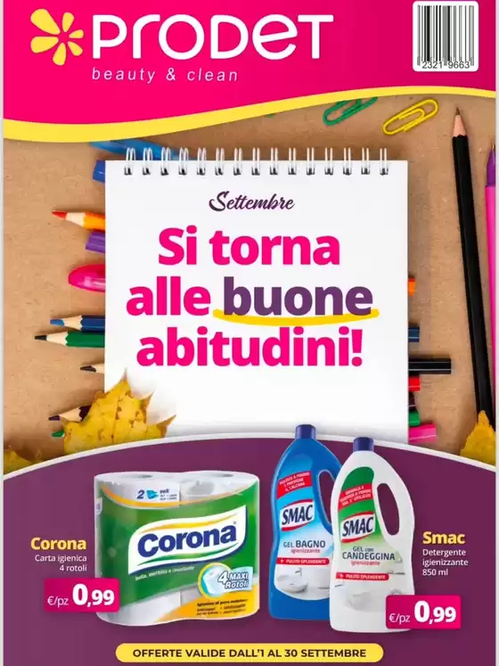 Volantino Prodet a Comiso | Si torna alle buone abitudini! | 2026-09-01T00:00:00.000Z - 2026-09-30T00:00:00.000Z