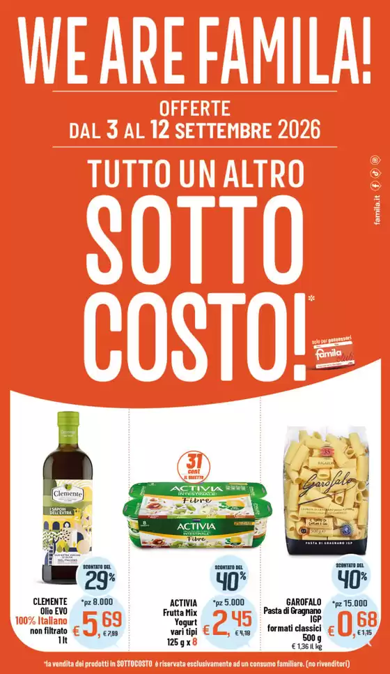 Volantino Famila | Offerte | 2026-09-03T00:00:00.000Z - 2026-09-12T00:00:00.000Z