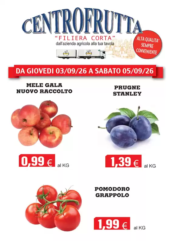 Volantino Centro frutta a Castelpagano | CENTROFRUTTA SETTEMBRE | 2026-09-03T00:00:00.000Z - 2026-09-05T00:00:00.000Z