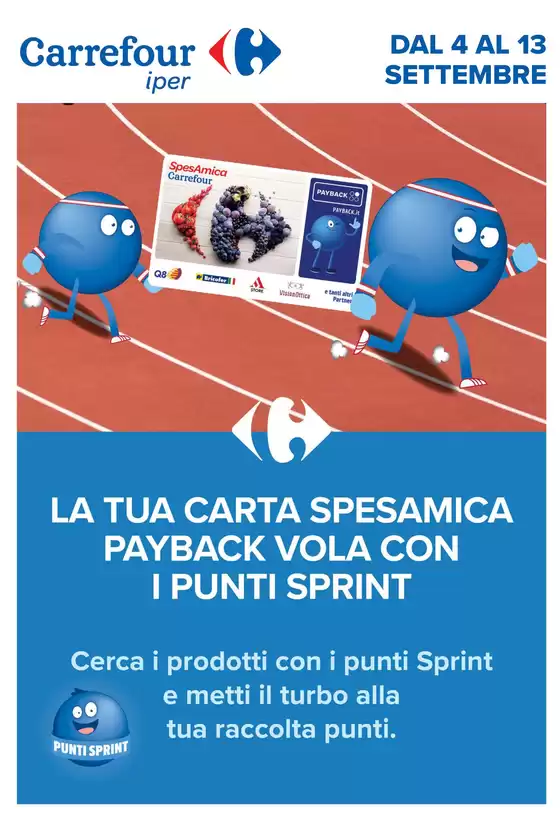 Volantino Carrefour Ipermercati | Punti Sprint Payback | 2026-09-04T00:00:00.000Z - 2026-09-13T00:00:00.000Z