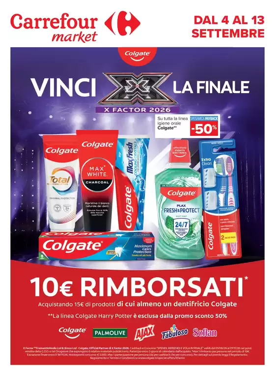 Volantino Carrefour Market | Speciale Colgate | 2026-09-04T00:00:00.000Z - 2026-09-13T00:00:00.000Z