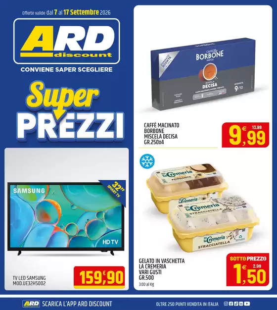Volantino ARD Discount | Super prezzi | 2026-09-07T00:00:00.000Z - 2026-09-17T00:00:00.000Z