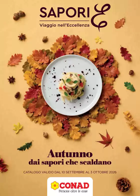 Volantino Conad Superstore | Autunno dai sapori che scaldano | 2026-09-10T00:00:00.000Z - 2026-10-03T00:00:00.000Z