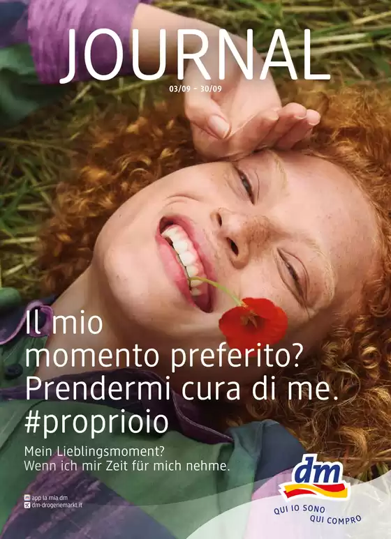 Volantino dm a  | Il mio momento preferito? Prendermi cura di me.  | 2026-09-03T00:00:00.000Z - 2026-09-30T00:00:00.000Z