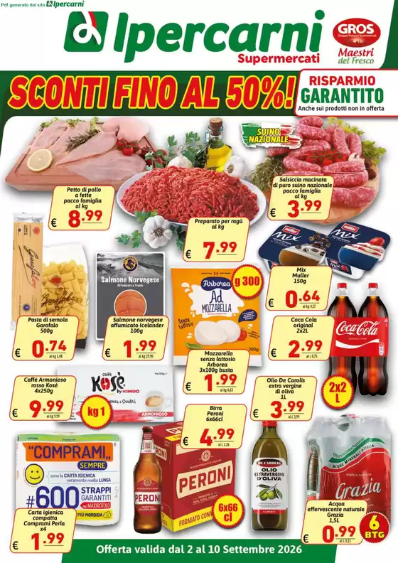 Volantino Ipercarni | Sconti fino al 50%! | 2026-09-02T00:00:00.000Z - 2026-09-10T00:00:00.000Z