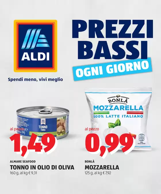 Volantino Aldi a | Prezzi bassi ogni giorno | 2026-09-14T00:00:00.000Z - 2026-09-20T00:00:00.000Z