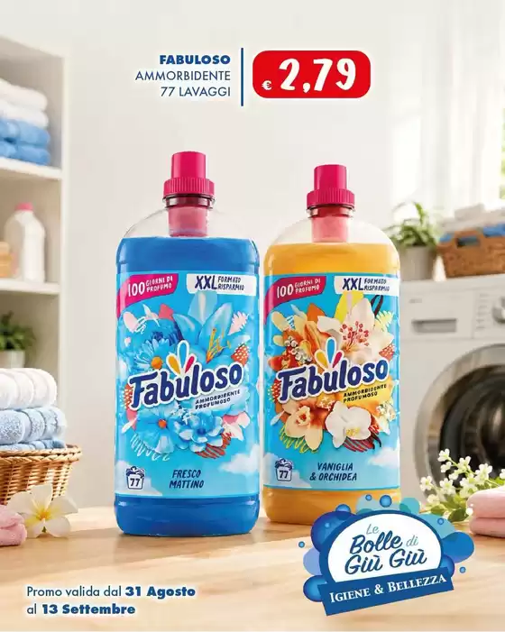 Volantino Le Bolle di Giù Giù | Offerte | 2026-08-31T00:00:00.000Z - 2026-09-13T00:00:00.000Z