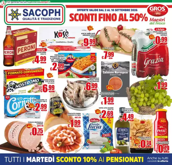 Volantino Sacoph | Sconti fino al 50% | 2026-09-02T00:00:00.000Z - 2026-09-10T00:00:00.000Z