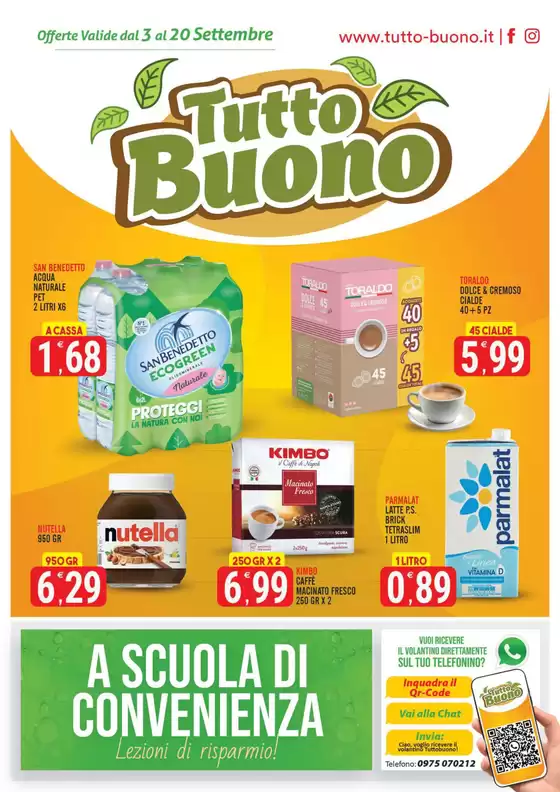 Volantino Tutto Buono | A scuola di convenienza | 2026-09-03T00:00:00.000Z - 2026-09-20T00:00:00.000Z