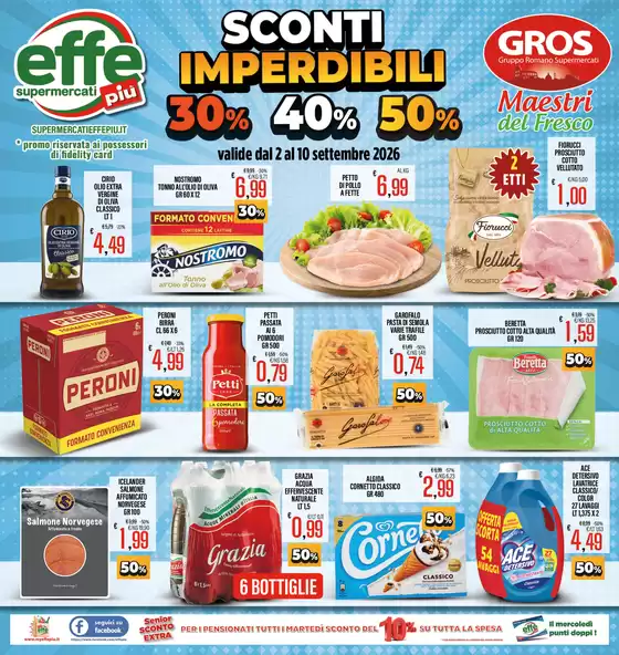 Volantino Effepiù | Sconti imperdibili 30% 40% 50% | 2026-09-02T00:00:00.000Z - 2026-09-10T00:00:00.000Z