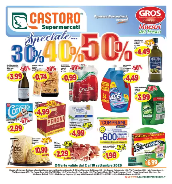Volantino Il Castoro | Speciale 30% 40% 50% | 2026-09-02T00:00:00.000Z - 2026-09-10T00:00:00.000Z