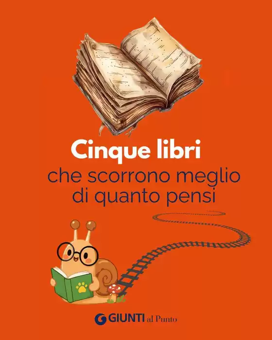 Volantino Giunti al Punto | Cinque libri | 2026-09-02T00:00:00.000Z - 2026-09-13T00:00:00.000Z