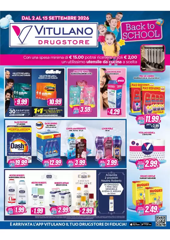 Volantino Vitulano Drugstore | Back to school | 2026-09-02T00:00:00.000Z - 2026-09-15T00:00:00.000Z