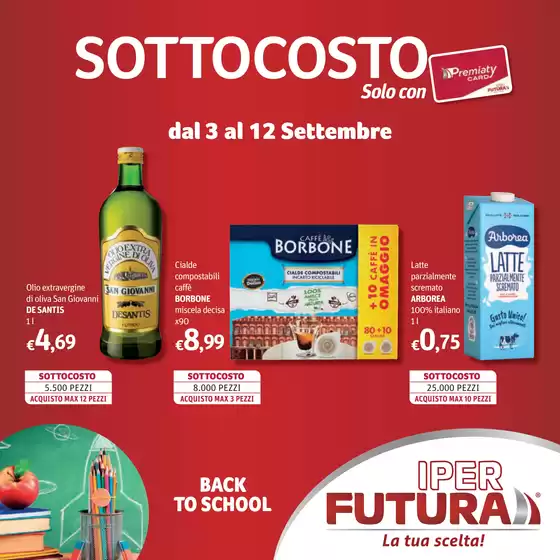 Volantino Iper Futura | Sottocosto | 2026-09-03T00:00:00.000Z - 2026-09-12T00:00:00.000Z