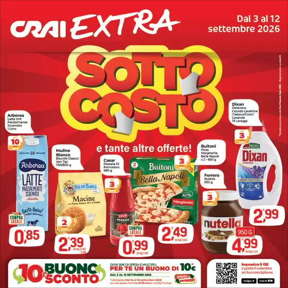 Volantino Crai a Cabras | Sotto costo | 2026-09-03T00:00:00.000Z - 2026-09-12T00:00:00.000Z