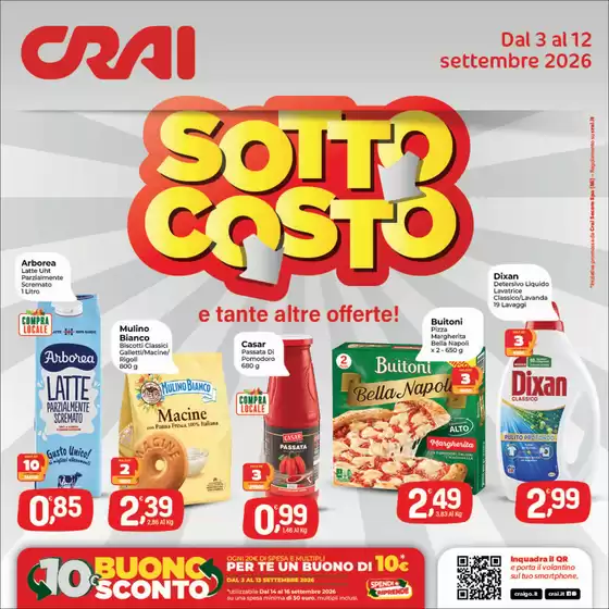 Volantino Crai a Ardara | Sotto costo | 2026-09-03T00:00:00.000Z - 2026-09-12T00:00:00.000Z