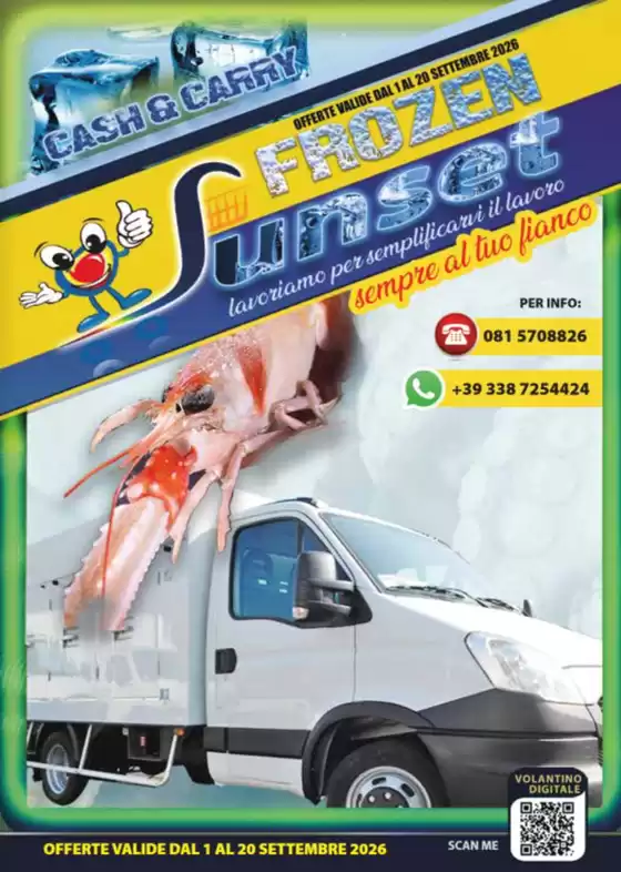Volantino Sunset Cash&Carry | Offerte valide dal 1 al 20 settembre 2026 | 2026-09-02T00:00:00.000Z - 2026-09-20T00:00:00.000Z