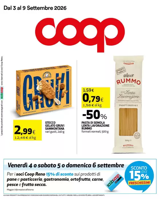 Volantino Coop | Dal 3 al 9 settembre 2026 | 2026-09-03T00:00:00.000Z - 2026-09-09T00:00:00.000Z