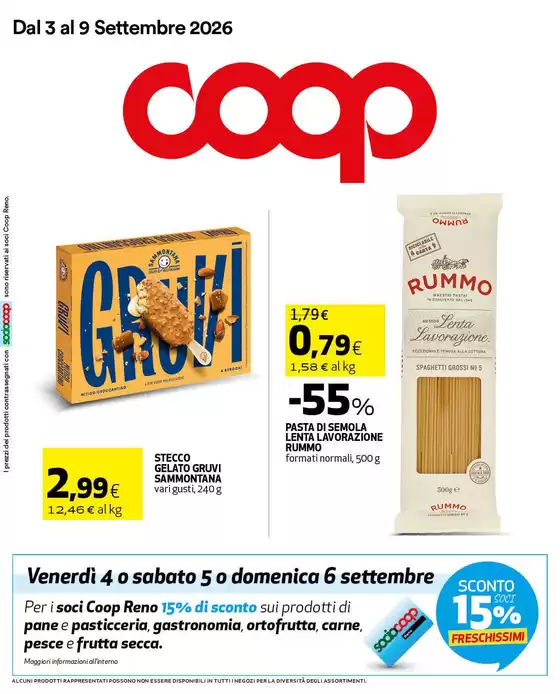 Volantino Coop a Teolo | Dal 3 al 9 settembre 2026 | 2026-09-03T00:00:00.000Z - 2026-09-09T00:00:00.000Z
