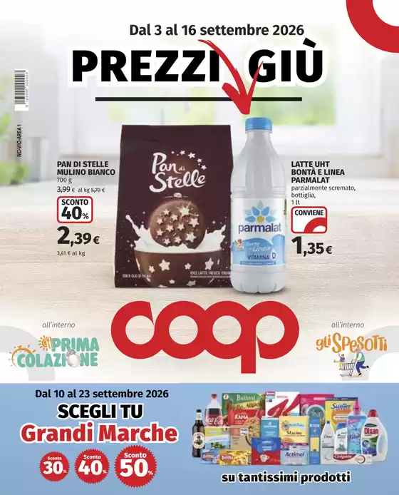 Volantino Coop a Vanzaghello | Prezzi Giù | 2026-09-03T00:00:00.000Z - 2026-09-16T00:00:00.000Z