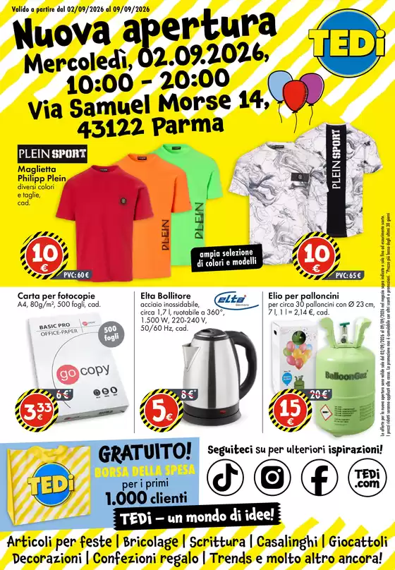 Volantino Tedi a Elmas | Nueva apertura | 2026-09-02T00:00:00.000Z - 2026-09-08T00:00:00.000Z