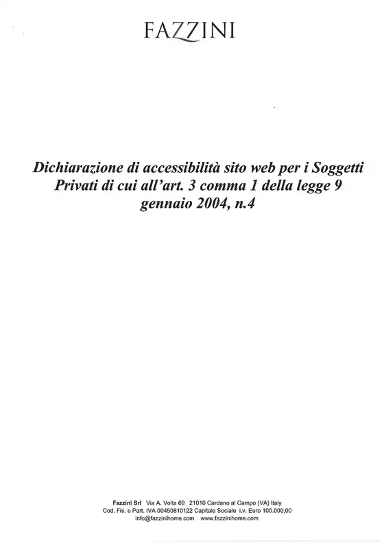 Volantino Fazzini a Aci Castello | Dichiarazione accessibilità | 2026-09-03T00:00:00.000Z - 2026-09-17T00:00:00.000Z